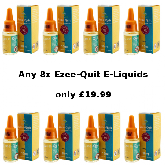Ezee Quit 8 x 10ml Bottle Eliquid Deal